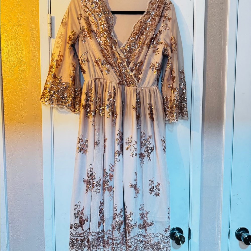 Elegant Sequin Embellished Dress